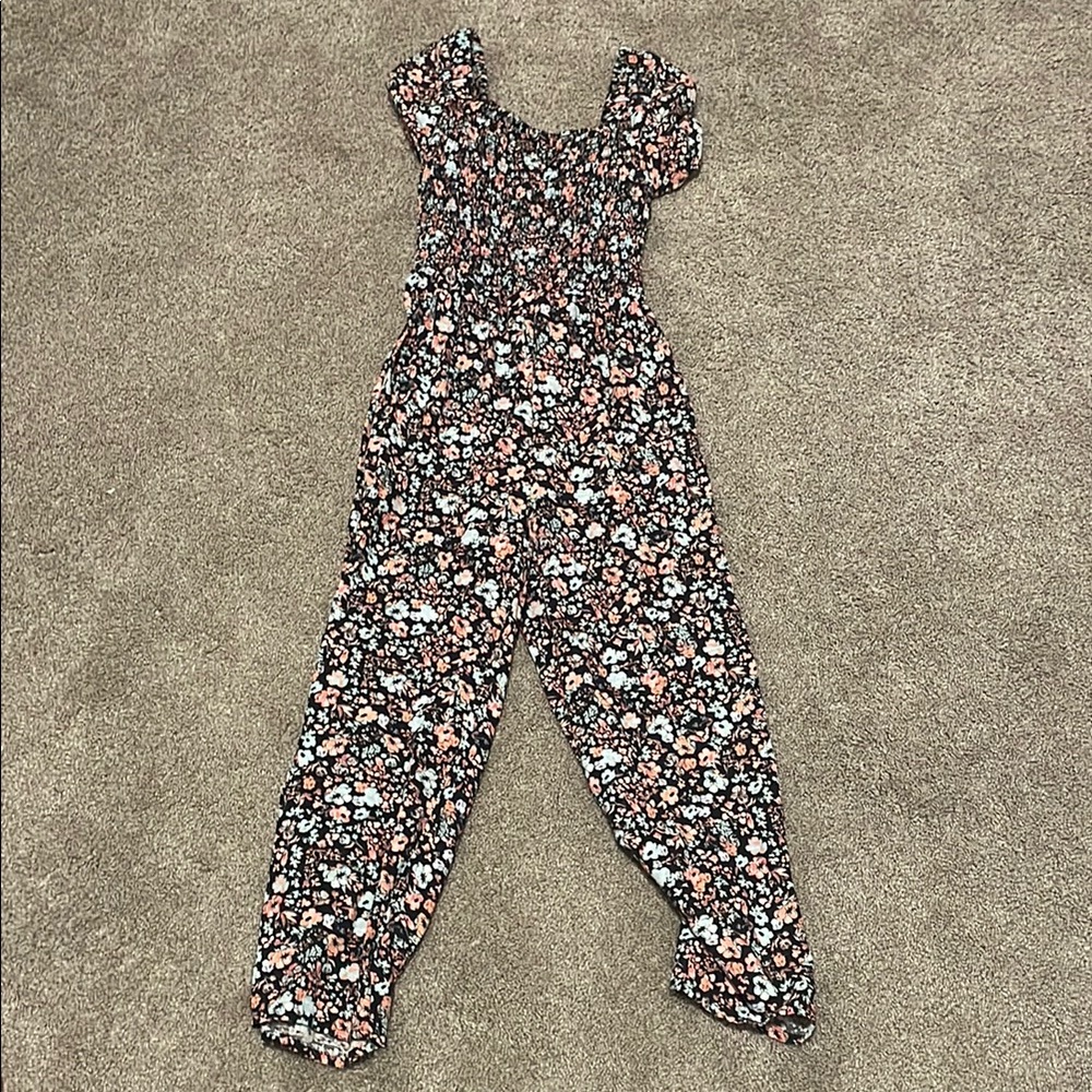 Girls floral romper